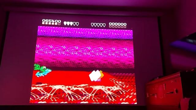 XGIMI newZ6x input lag game test 17 ms - battletoads NES смотреть онлайн