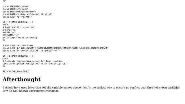 PS1 for Bash prompt showing last exit status, written mostly in Python (3 Solutions!!) смотреть онлайн