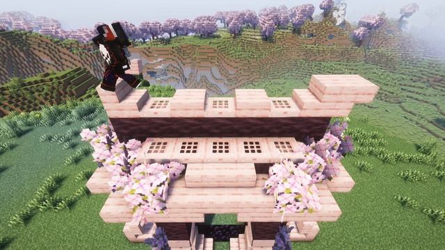 Cherry Blossom Nether Portal Design | Minecraft Tutorial смотреть онлайн