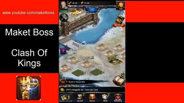 Begning Of Clash Of Kings Android / ios The First 10 minutes - MaketBoss I Clash Of Kings (Gameplay смотреть онлайн