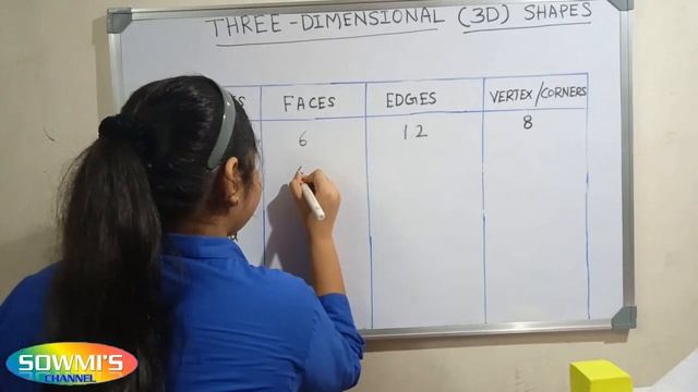 3D shapes - Three dimensional shapes - faces edges vertices of 3D shapes смотреть онлайн