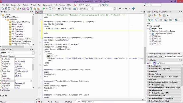 DELPHI Урок 6 Связи между таблицами (ADOQuery) смотреть онлайн
