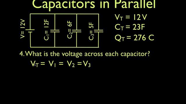 Capacitors (3 of 11) Parallel Capacitors, Voltage, Charge & Capacitance смотреть онлайн