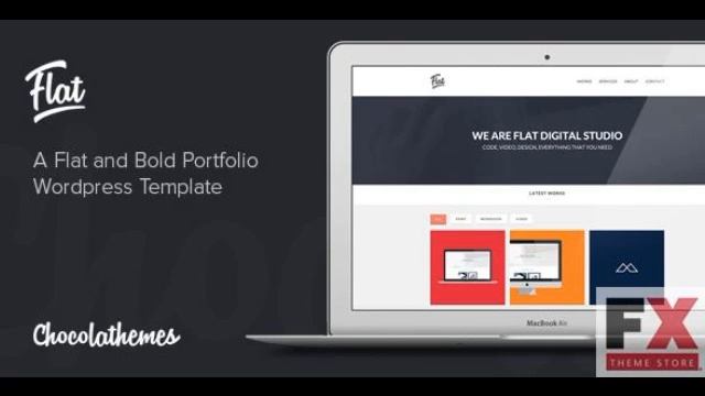 Preview Flat Studio - Responsive One Page WordPress Theme смотреть онлайн
