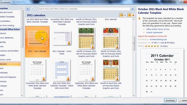 how to create a calendar in microsoft word смотреть онлайн