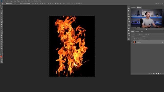 Fire effect in Photoshop смотреть онлайн