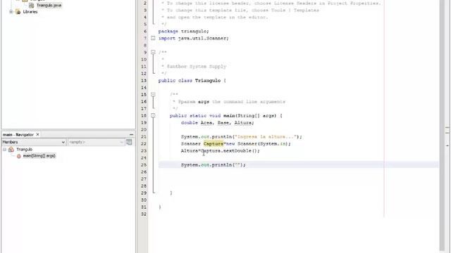 Programa en Java/Netbeans Para Calcular el Area de un Triangulo смотреть онлайн