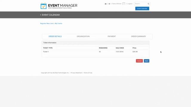 Event Manager - Organization Admin смотреть онлайн
