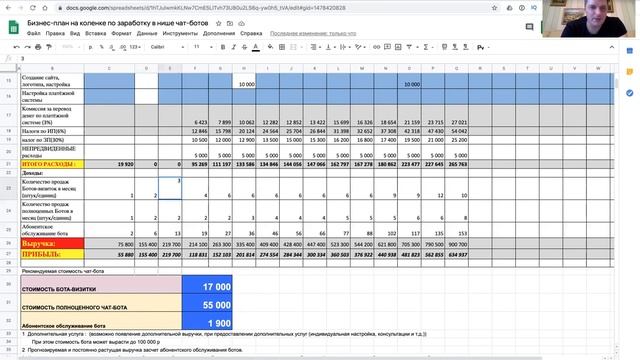 Бизнес-план на коленке в нише создания чат-ботов смотреть онлайн