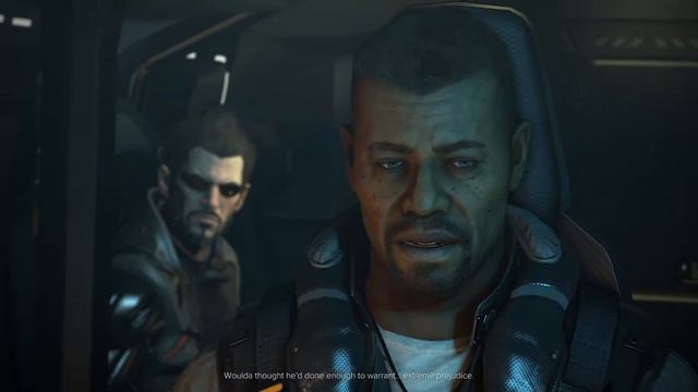 Deus Ex: Mankind Divided - Adam Jensen & Elias Chikane Fly To Golem City Utulek Complex Cutscene смотреть онлайн