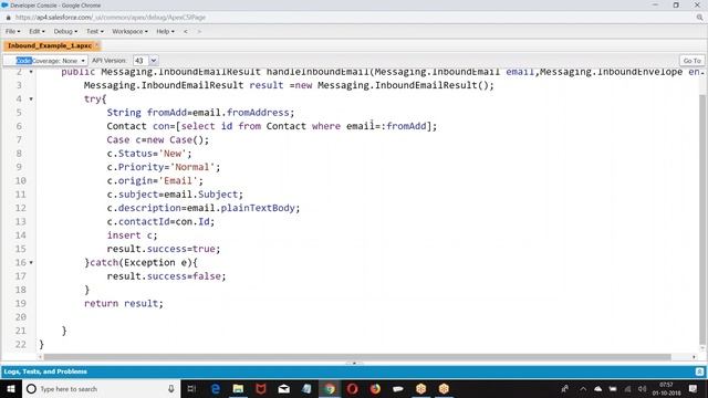 15 Inbound Email || Salesforce || Salesforce Online Training смотреть онлайн