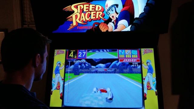 Speed Racer Arcade Cabinet MAME Gameplay w/ Hypermarquee смотреть онлайн