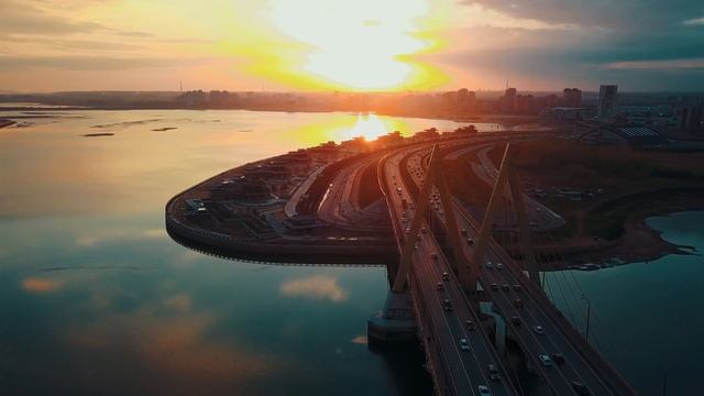 Казань мост Миллениум / Mavic Pro 4К видео смотреть онлайн