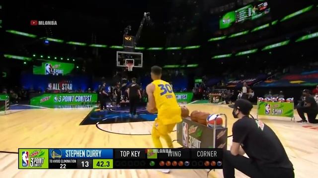 Steph Curry 1st round | 2021 NBA 3 Point Contest смотреть онлайн