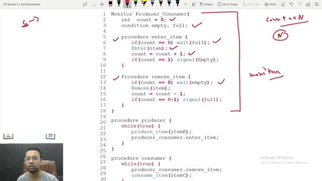 Monitors | Producer Consumer Problem Using Monitors | Operating System смотреть онлайн