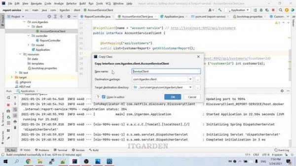 Spring Boot Microservices Feign client demo- inter communication between Microservices - Session 19
