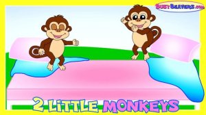 "Five Little Monkeys Jumping on the Bed" - Nursery Rhymes, Baby Songs, 5 Little Monkeys