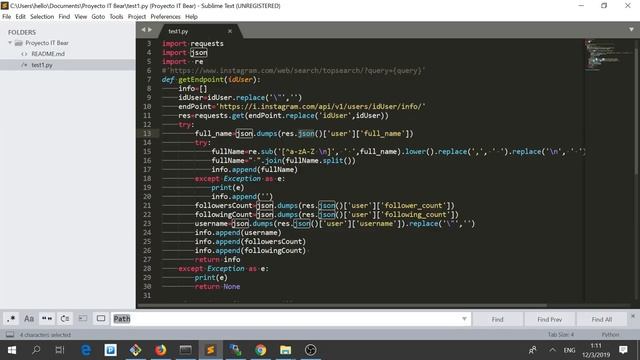 python scraping instagram español? en 3 minutos смотреть онлайн