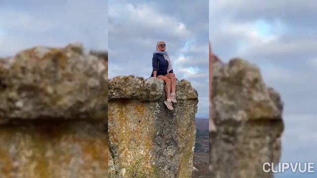 Осенняя прогулка в пещерный город Тепе-Кермен Бахчисарайский он Крым смотреть онлайн