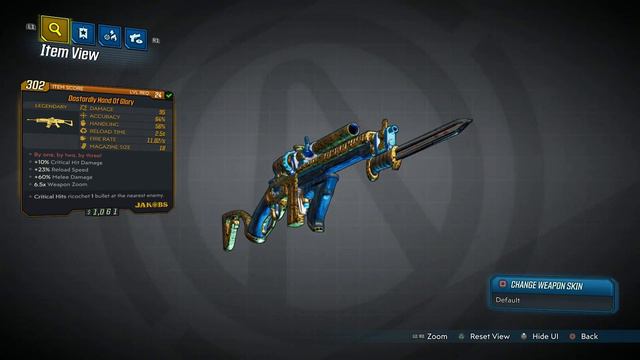 Borderlands 3 Legenadry Jakobs Rifle ( Dastardly Hand of Glory ) смотреть онлайн