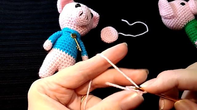 Поросенок крючком. Часть 1 МК. Вяжем вместе символ 2019 года. смотреть онлайн