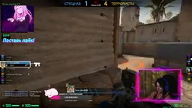 АПАЕМ ГОЛД НОВУ | ДЕВУШКА В КС ГО (CS:GO Stream с камерой) смотреть онлайн
