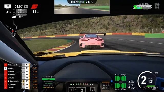 Spa | Победа Красной воды! | Simcentral.ru | ACC | Audi R8 LMS Evo смотреть онлайн