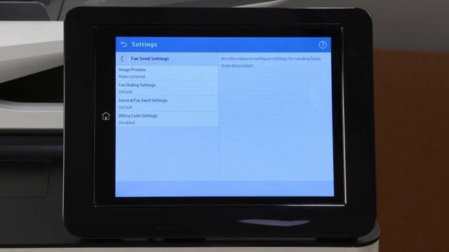 Как настроить отправку факсов на МФУ HP LaserJet Enterprise смотреть онлайн