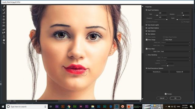 Liquify - Adobe Photoshop CC 2019 смотреть онлайн