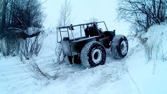 Вездеход Соломономобиль-94, заезд в горку. смотреть онлайн