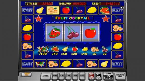 Fruit Cocktail slot online + bonus games WIN 9 Million