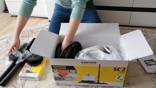 Распаковка - Пароочиститель Karcher SC 2 EasyFix Premium смотреть онлайн