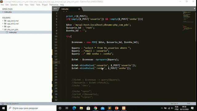 PHP PDO Aula006 SQL Inject Prepare смотреть онлайн