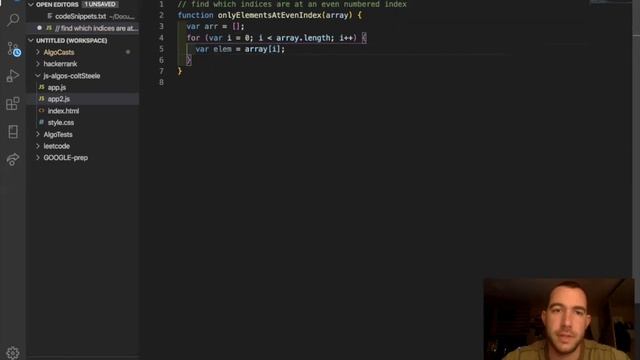 Even elements in array (JS) algorithm смотреть онлайн