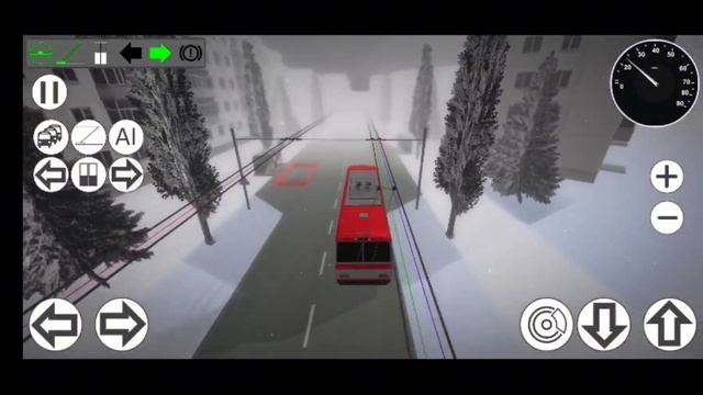 Micro Trolleybus Simulator | Škoda 14Tr, Line 2