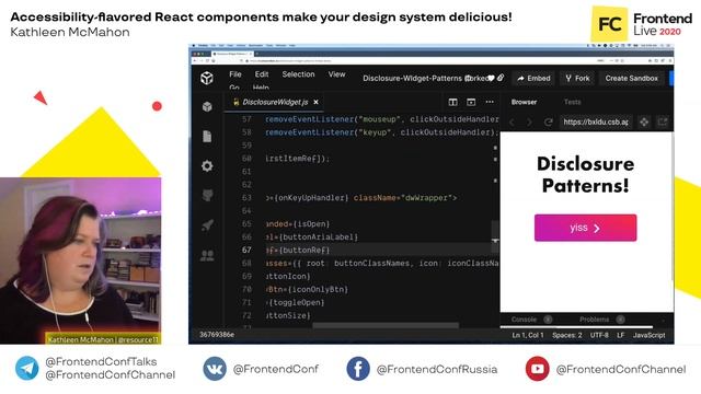 Accessibility-flavored React components make your design system delicious / Kathleen McMahon смотреть онлайн
