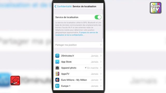 Astuce - Comment désactiver le service de localisation sur son iPhone/iPad смотреть онлайн