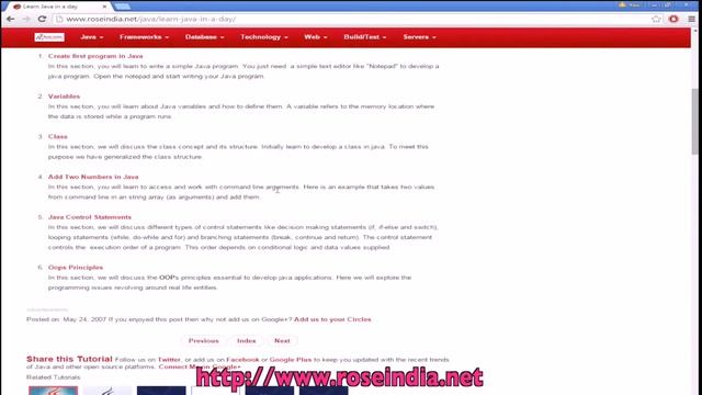 Learn Java in a Day смотреть онлайн