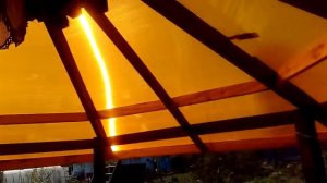 НИКОГДА НЕ ДЕЛАЙТЕ КРЫШУ БЕСЕДКИ С ПОЛИКАРБОНАТА!!!!!!!!!!!