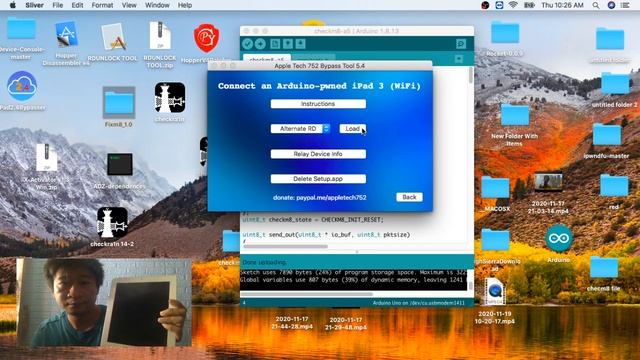 IPAD 3 (GSM) BYPASS ICLOUD USING APPLETECH SOFTWARE JAILBREAK VIA ADRUINO смотреть онлайн