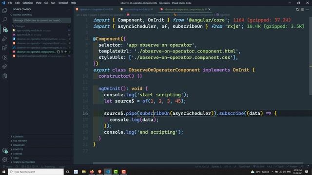 94. RxJS ObserveOn Operator. Learn RxJS Utility ObserverOn Operator - RxJS. смотреть онлайн