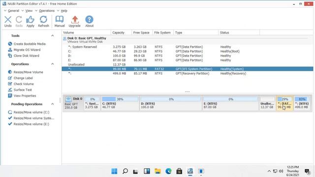 Extend System Reserved/EFI/Recovery partition in Windows 11 смотреть онлайн
