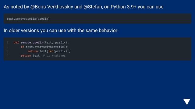 Remove a prefix from a string смотреть онлайн