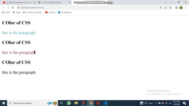 CSS Tutorial: Color Property and it's values in RGB, HEX ,color name|| web-Development tutorial # 1 смотреть онлайн