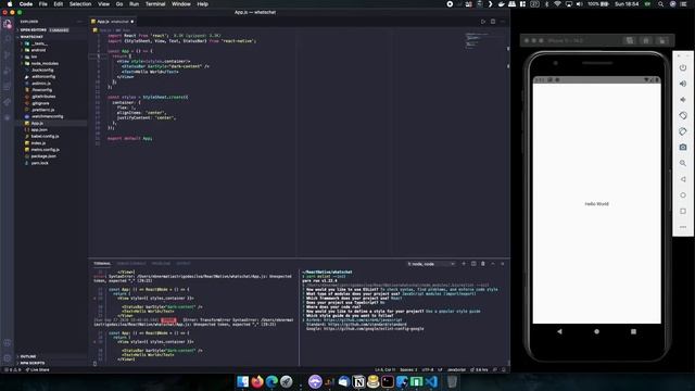 Iniciando projeto Mobile com React Native e configurando Eslint + Prettier + EditorConfig смотреть онлайн