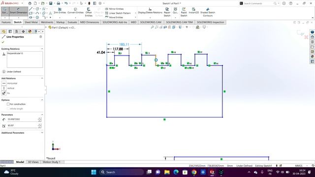 Adding Dimensions in a Sketch in SolidWorks || How to Use Dimensions in any Sketch. смотреть онлайн