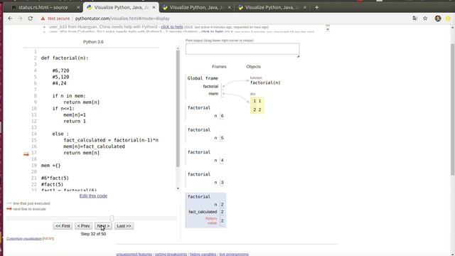 Python recursion ,memorization,decorator memorization programs смотреть онлайн