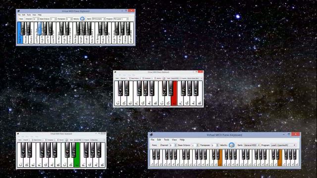 DJVI - Cycles ~ Geometry Dash - Multiple Virtual Piano смотреть онлайн