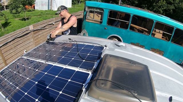 Гибкие солнечные панели, установка в каркасе #4 смотреть онлайн