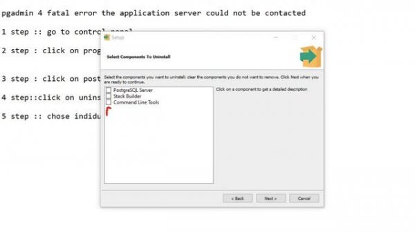 pgadmin 4 fatal error the application server could not be contacted | Error Solved | postgresql
